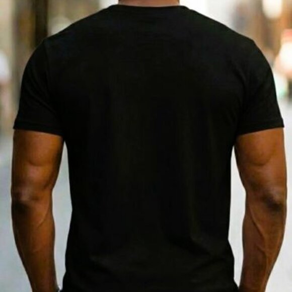 Basketball Men's T-Shirt, Crew Neck, Casual Soft Cotton, Short Sleeves - Picture 2 of 2